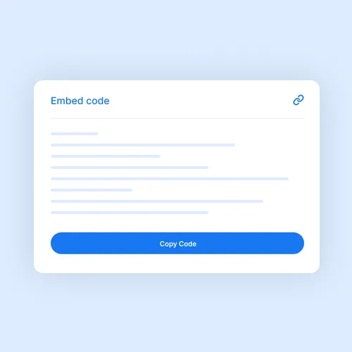 Choose what to embed