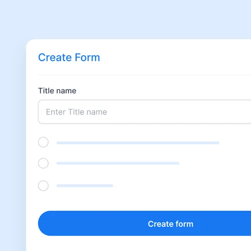 Create your intake form